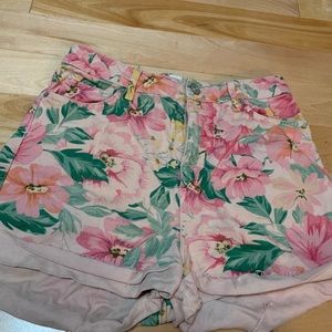 urban outfitters floral mom shorts